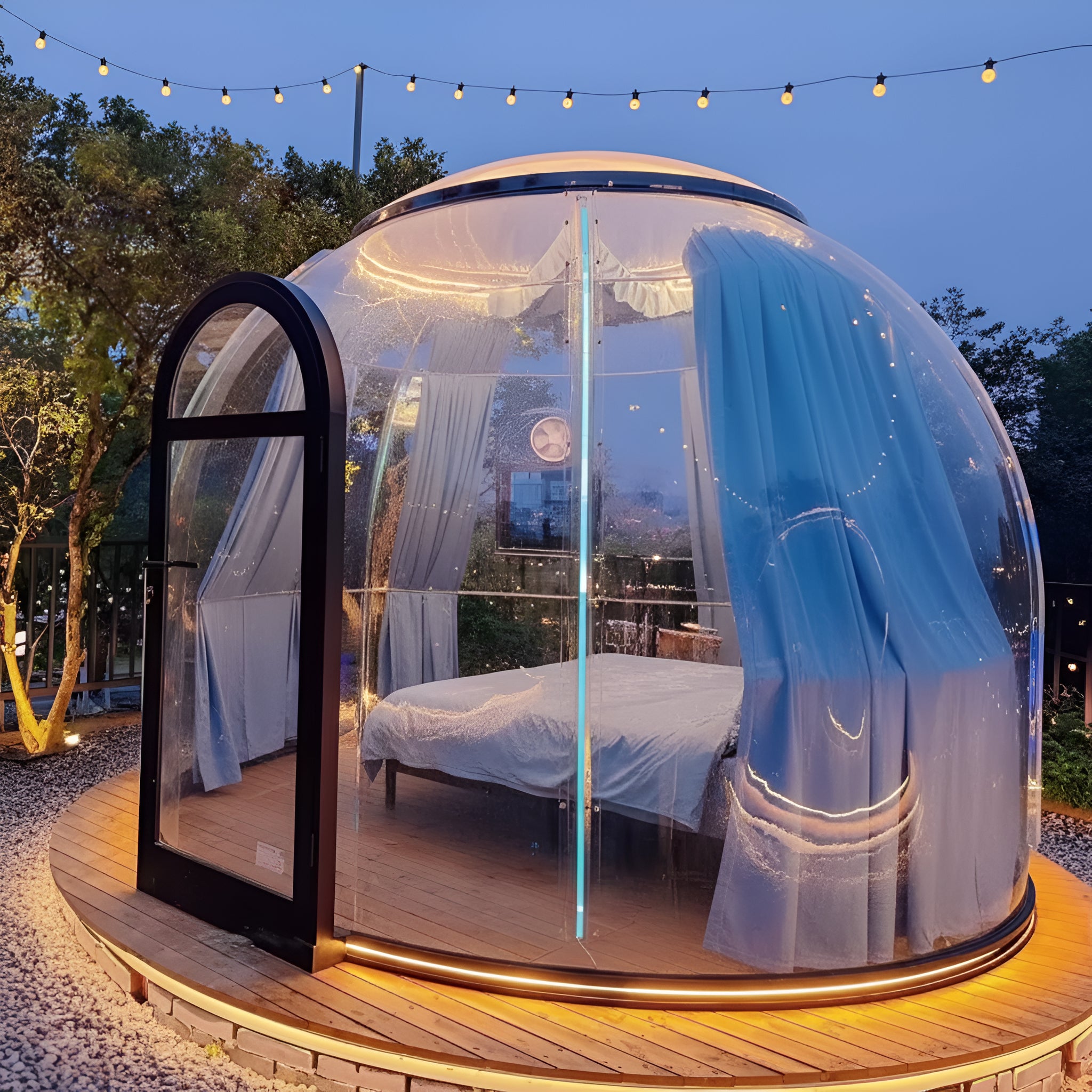 NuVista LuxSphere LED Glass Bar Igloo Dome